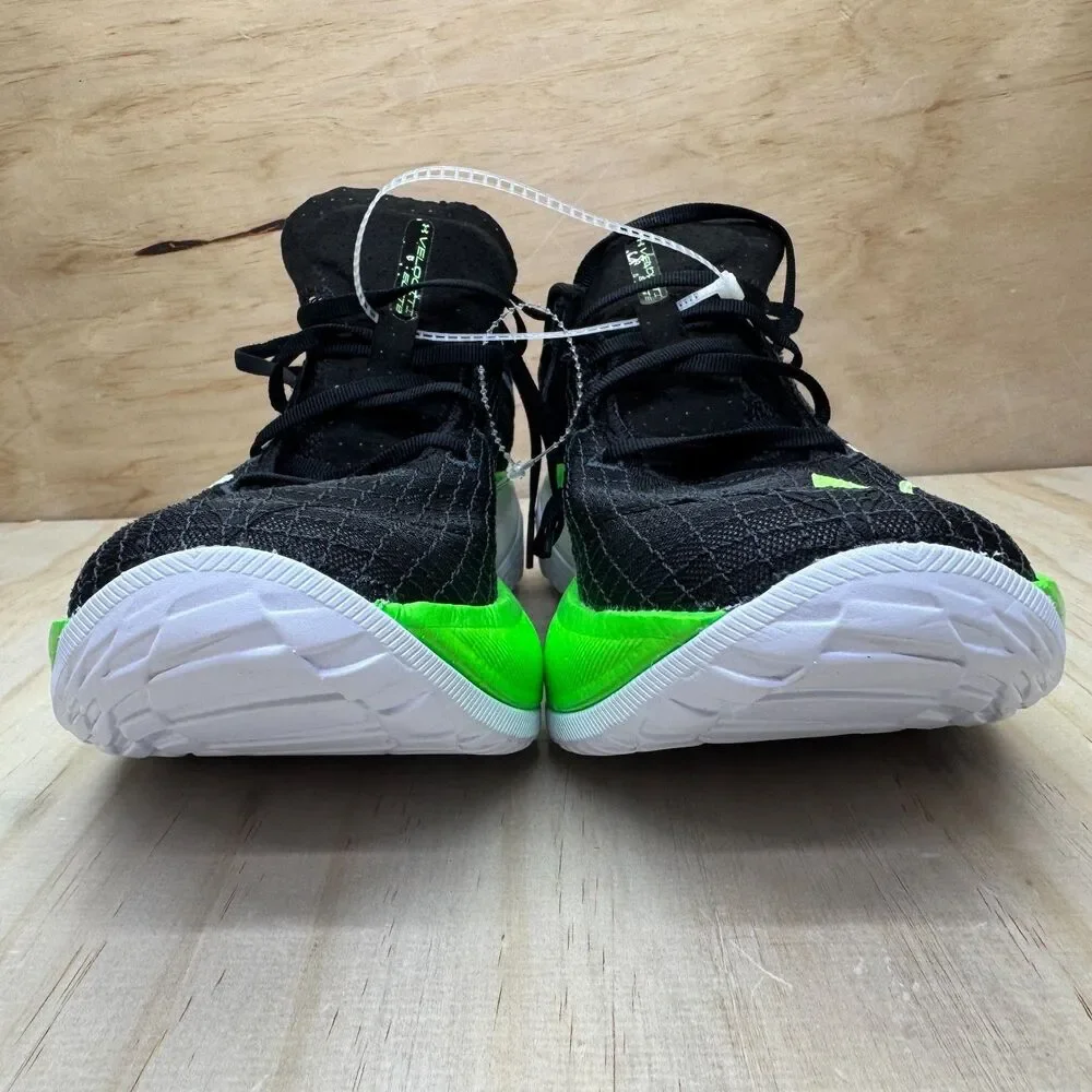 NEW Under Armour Flow Velociti Elite 2 Black Green Running sz 12 3027205-005